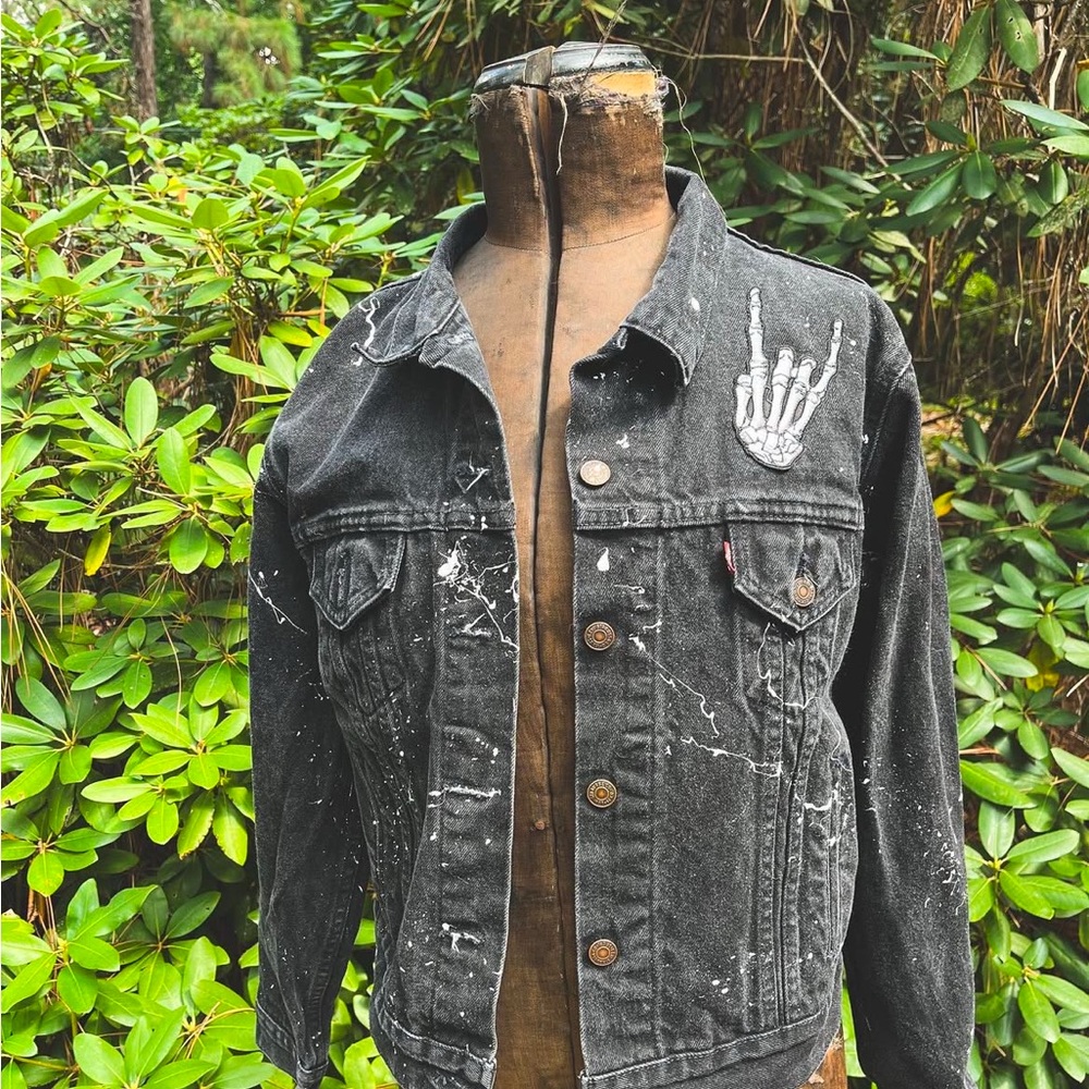 Hand painted Denim jacket